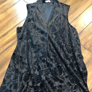 SPENSE black velvet tank top